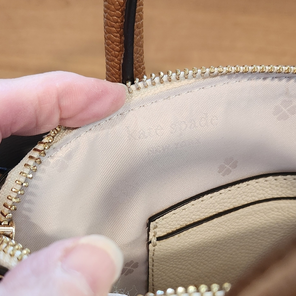 Kate Spade Lavender and Brown Satchel/Crossbody - Picture 8 of 11